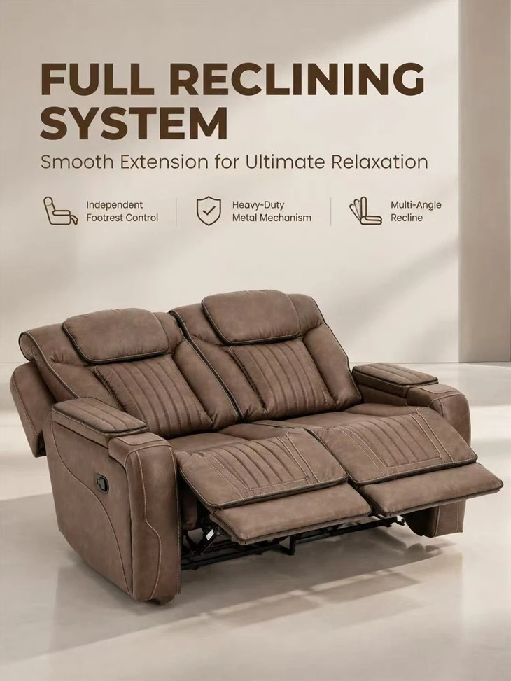 Manual Motion Reclining Loveseat With Storage best