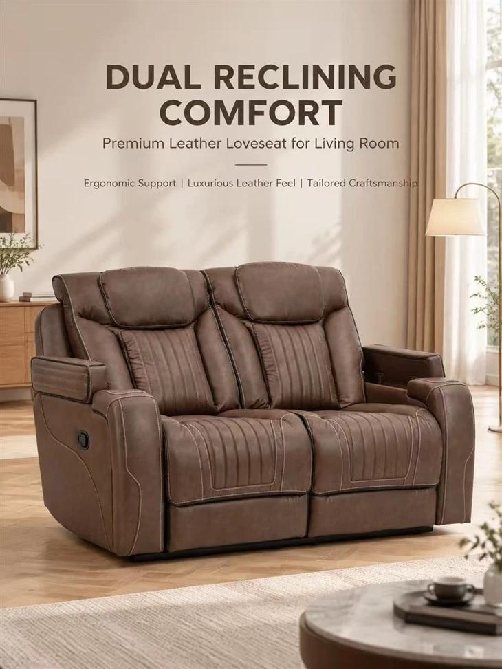 Manual Motion Reclining Loveseat With Storage suppliers