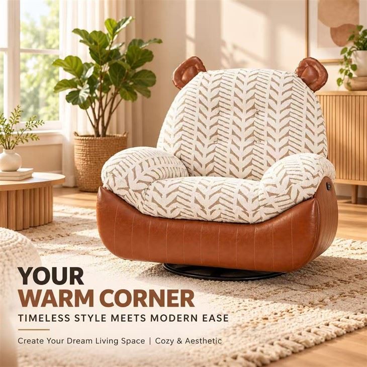 Modern Bear Ear Electric Recliner Chair high quality